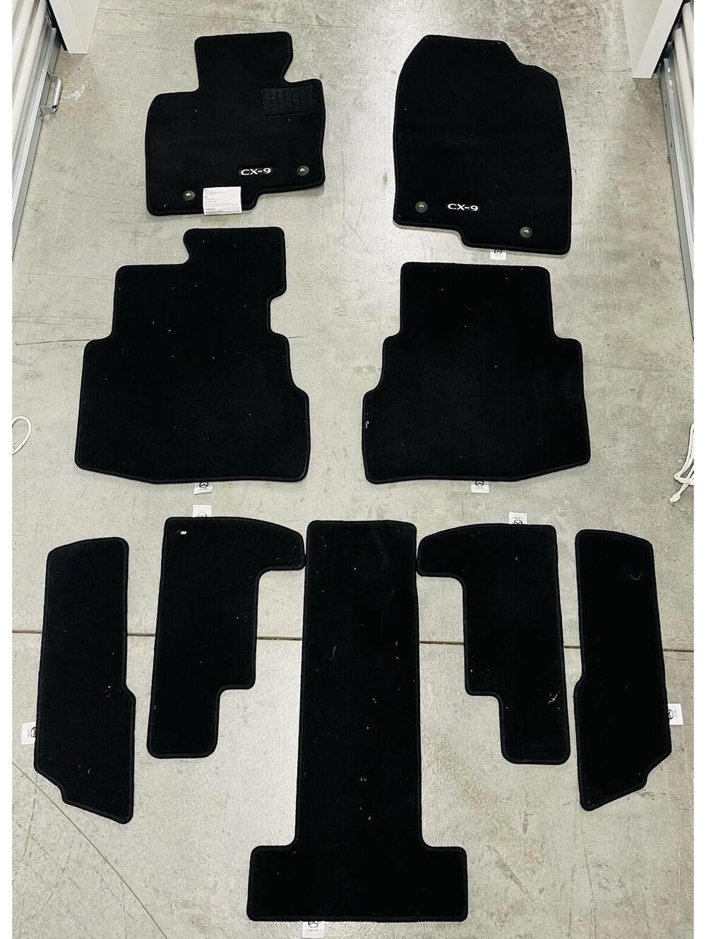 New Genuine OEM 2016-2023 Mazda CX-9 3 Rows Black Carpet Floor Mats TAOA-68G40